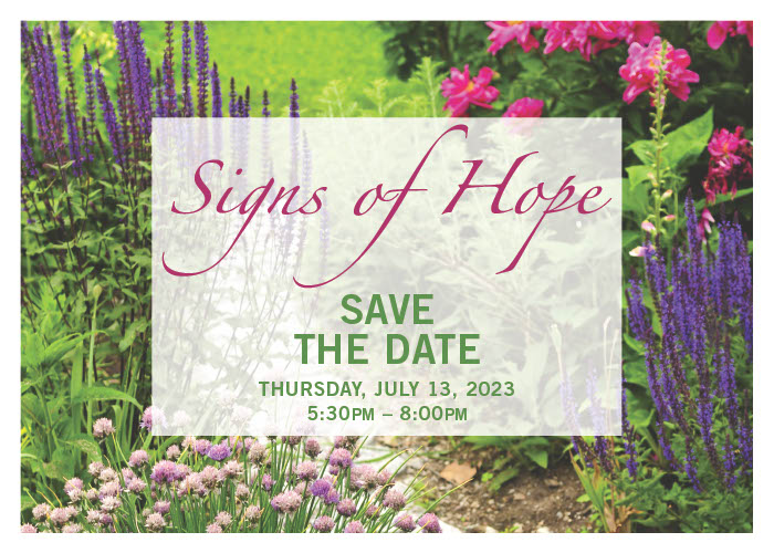 Signs of Hope Save THe Date 2023